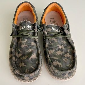 Boys Hey Dude Dino Camo Shoes